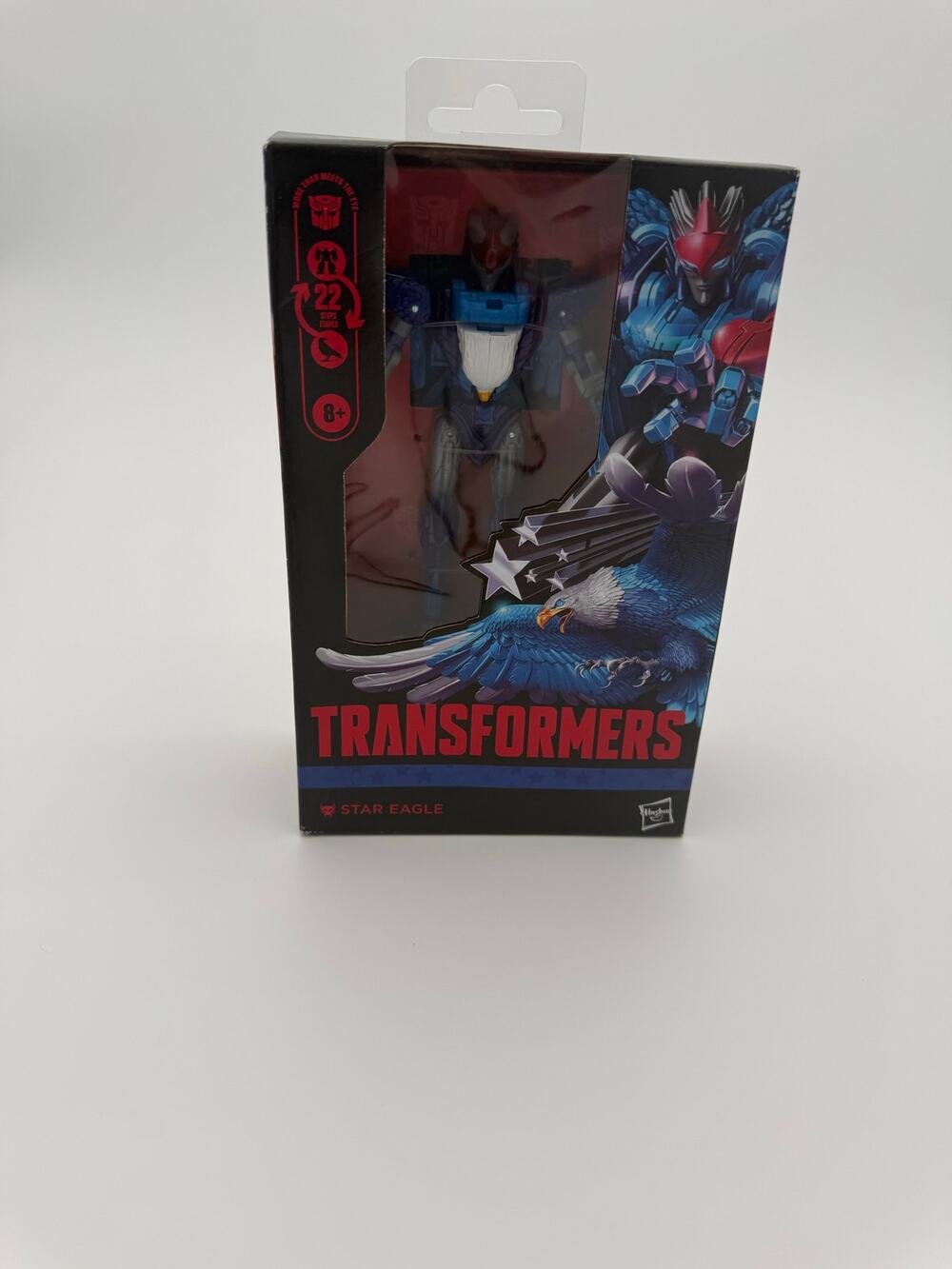 Transformers Toy Deluxe Class Star Eagle Action Figure 4.5” America 250